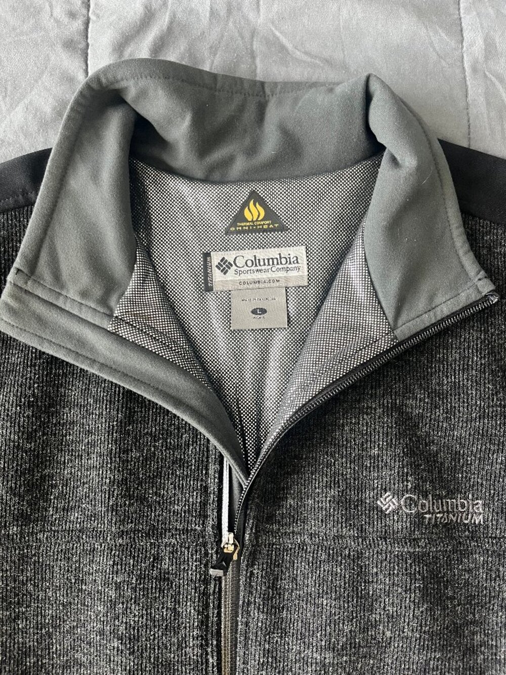 Columbia Titanium Northern Bound Full Zip Sweater-knit Fleece Jacket